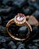 Elegant Heart Pendant Ring – Ruby Touch