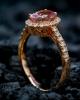 Elegant Heart Pendant Ring – Ruby Touch